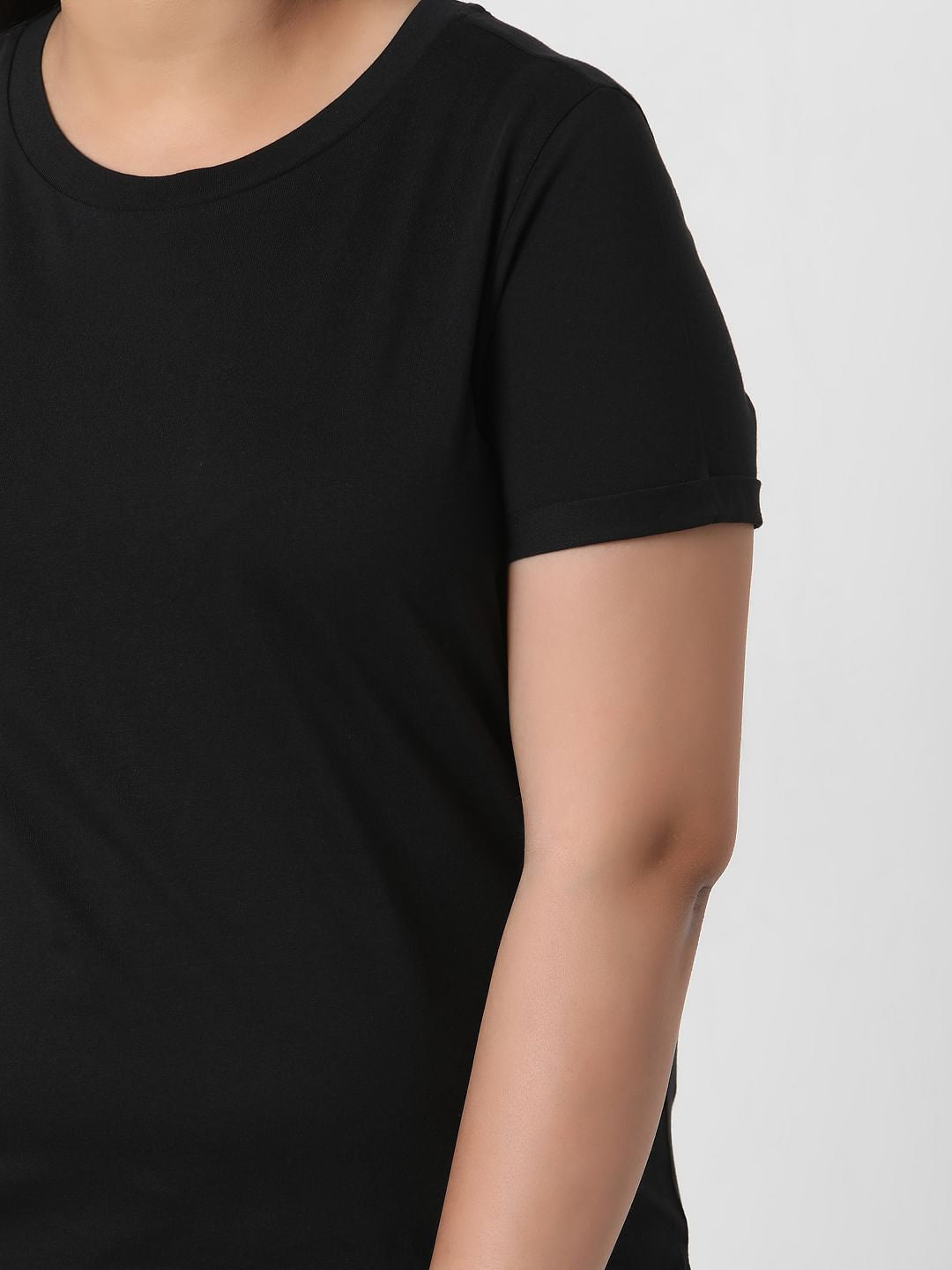 Curve Black Organic Cotton T-Shirt