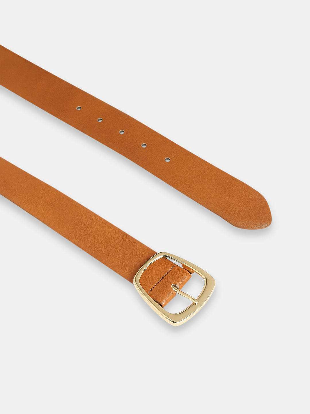 Tan Wide Jeans Belt