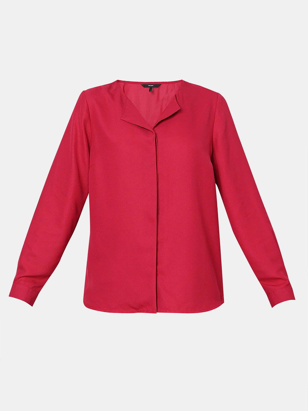 Red Full Sleeves Top