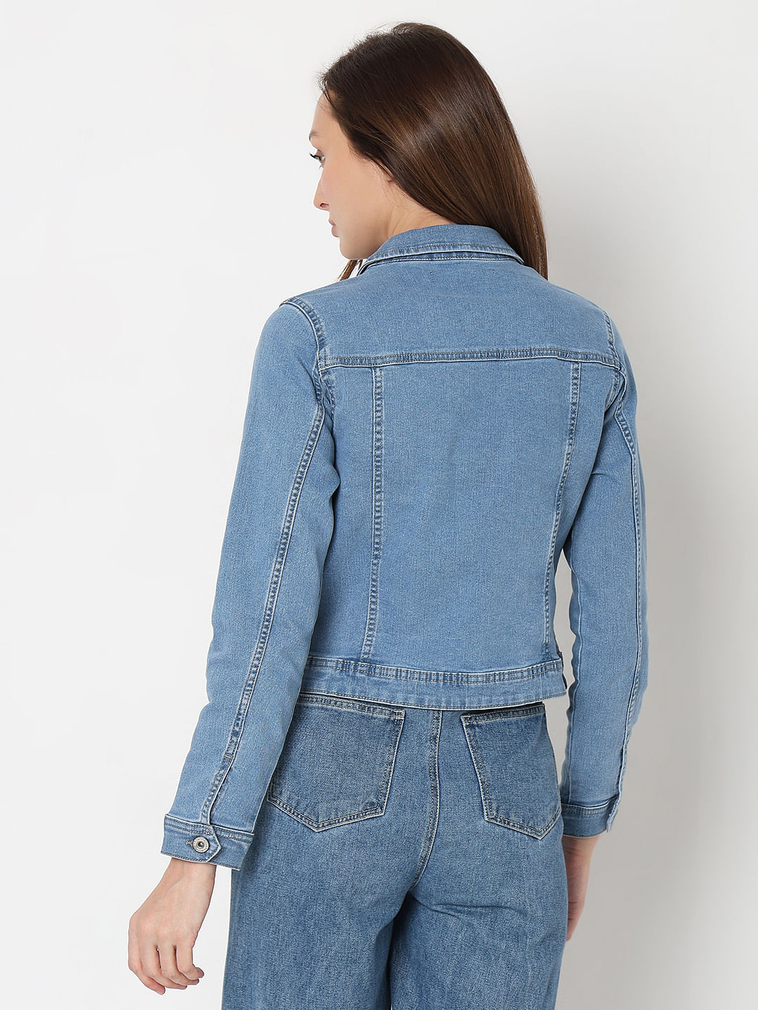 Blue Light Washed Denim Jacket
