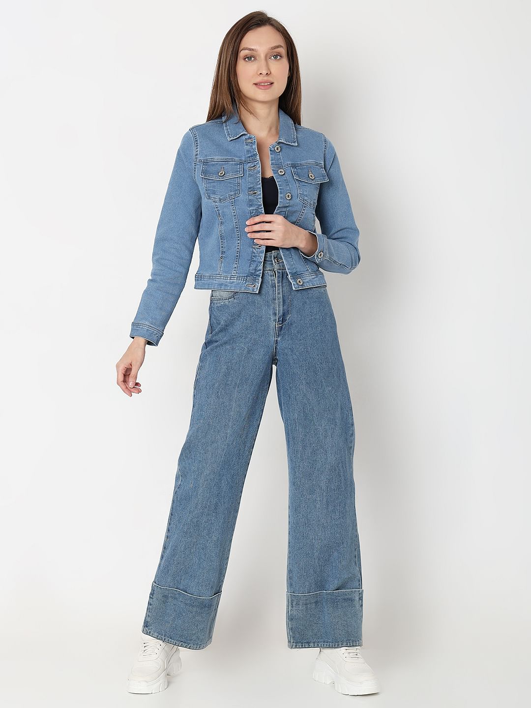 Blue Light Washed Denim Jacket