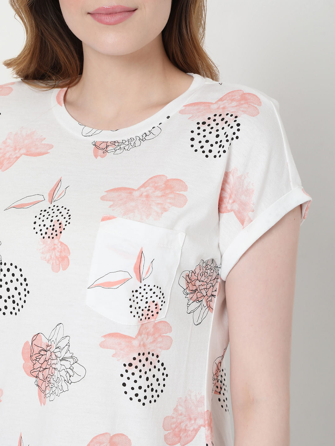 White Floral T-Shirt
