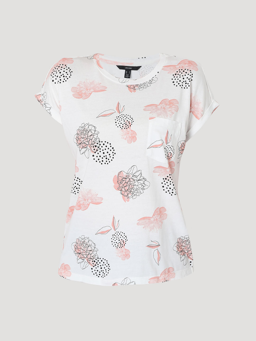White Floral T-Shirt