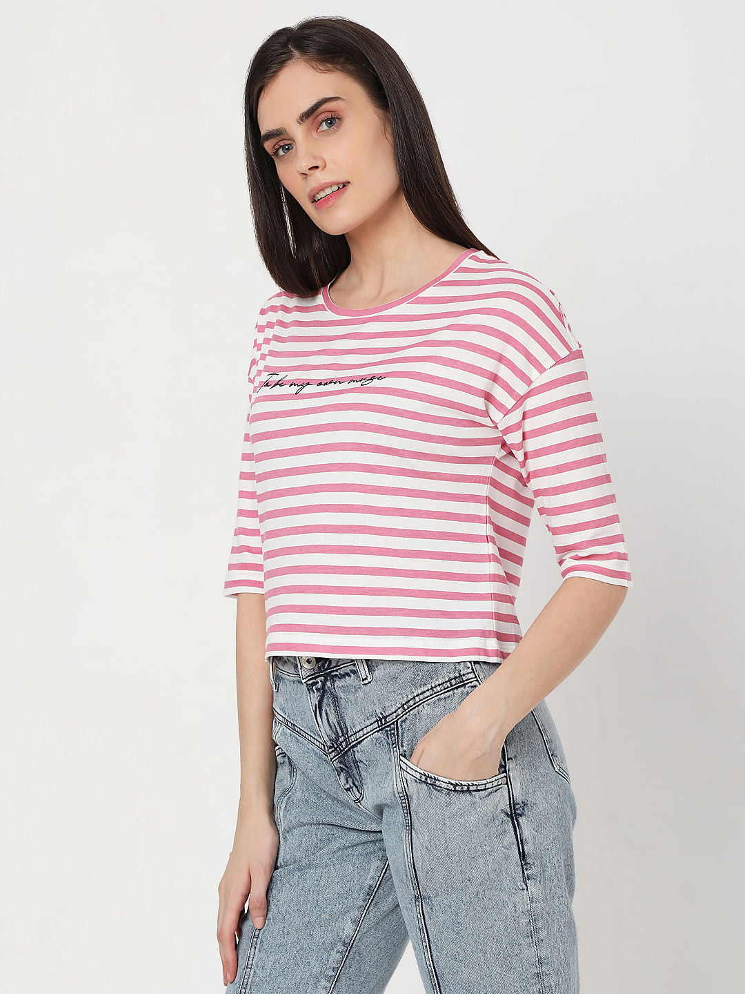 Pink Striped T-Shirt