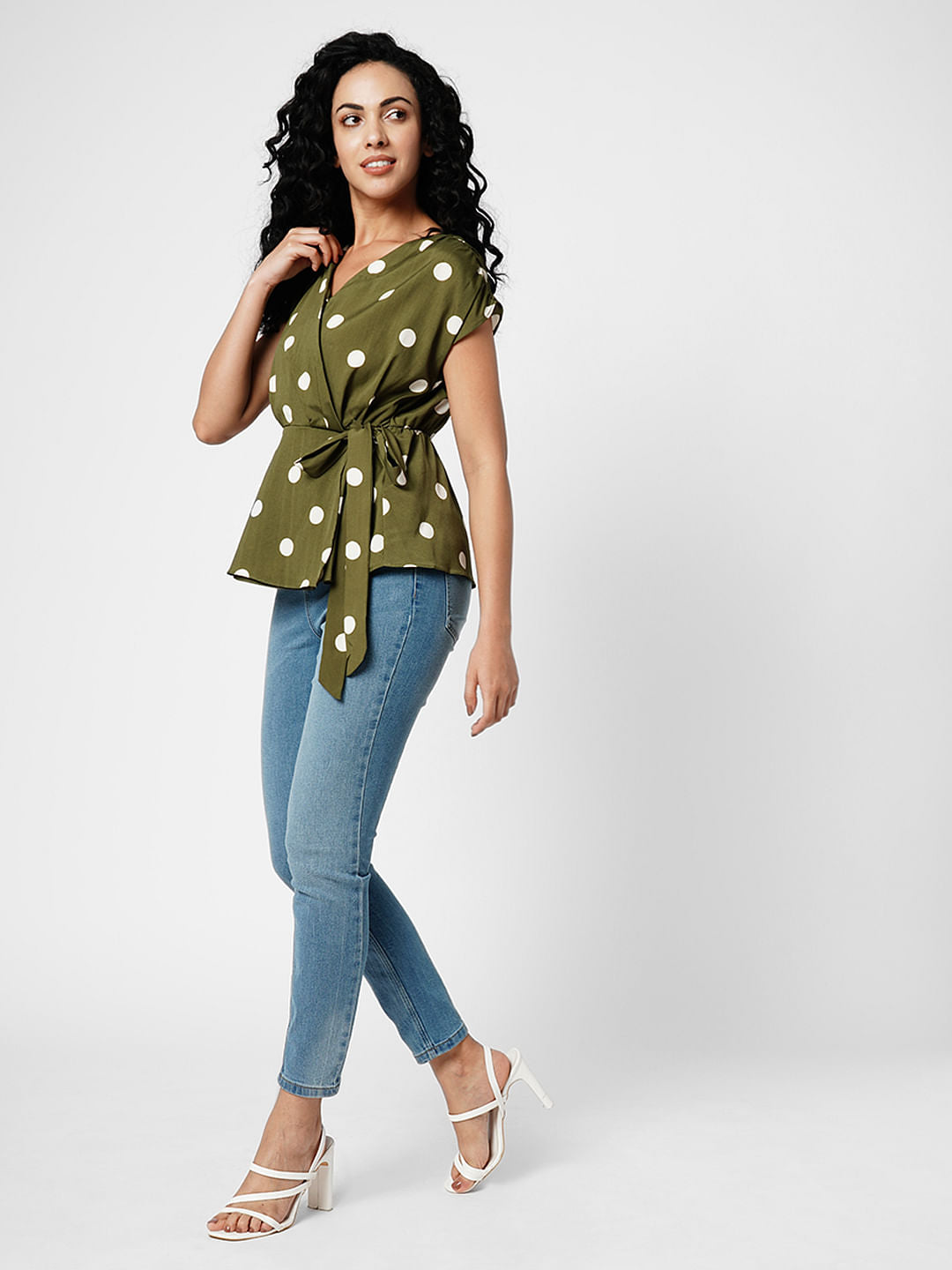 I.Scenery By Vero Moda Blue Mid Rise Wendy Skinny Jeans