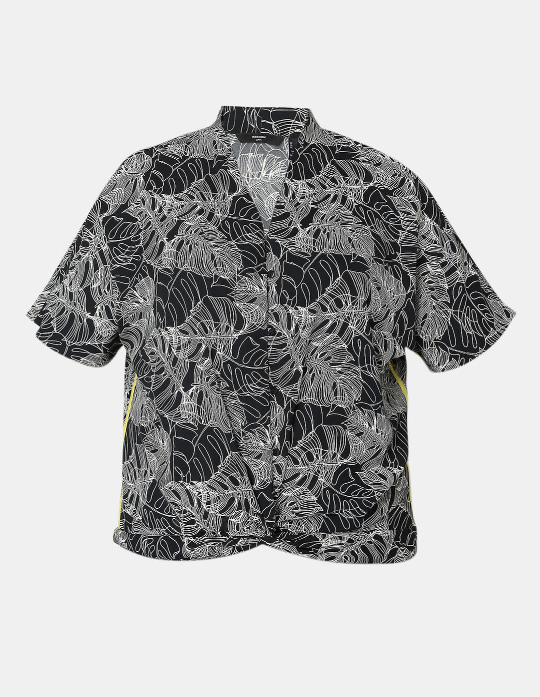 Curve Black Printed Co-Ord Set Top