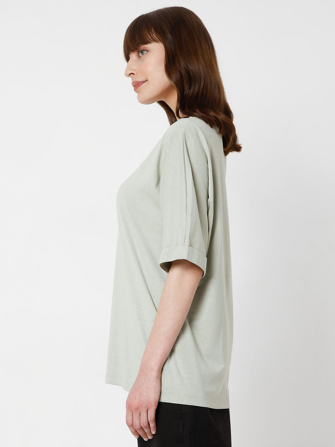 Green V Neck T-Shirt