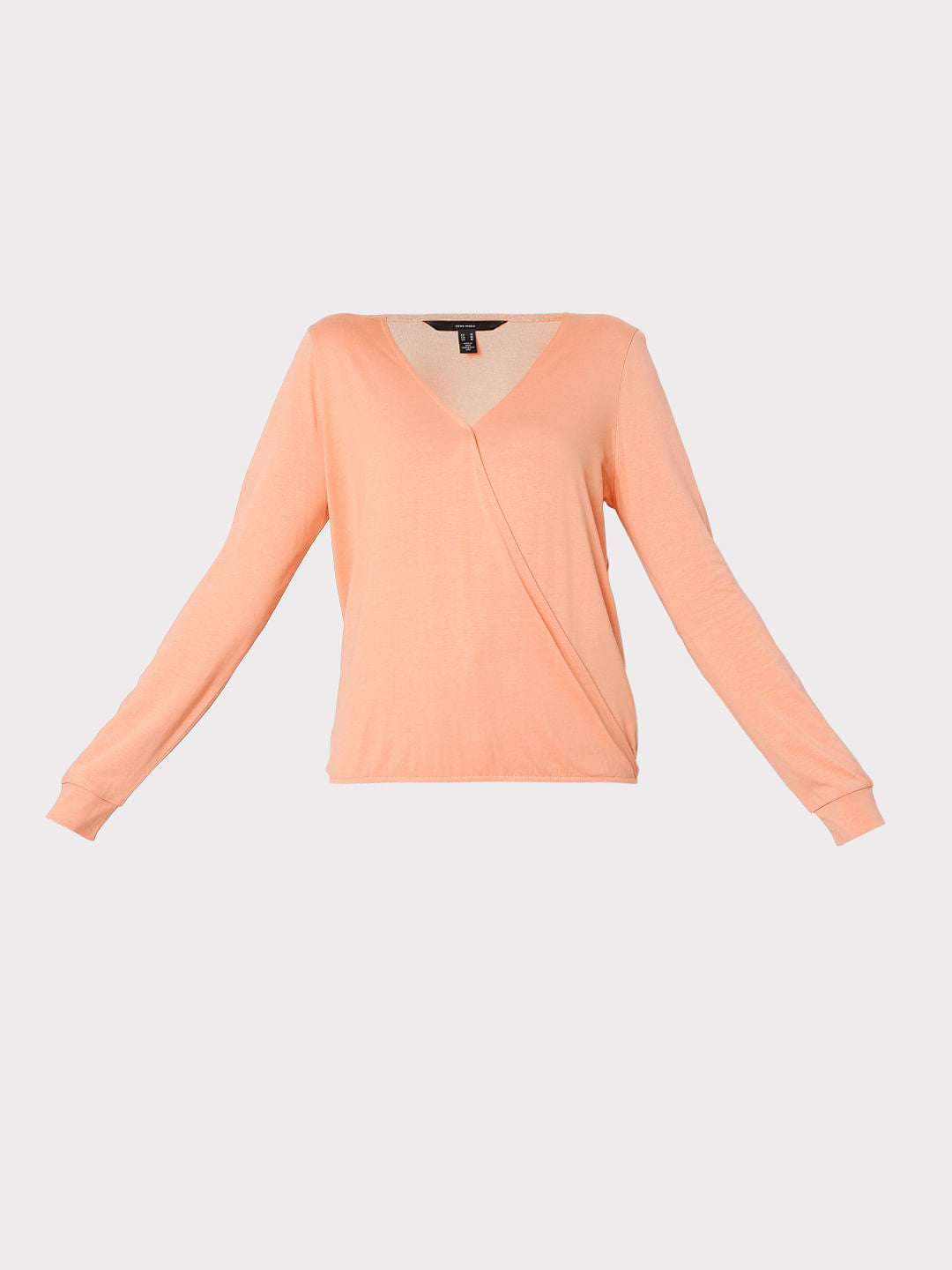 Coral Wrap Top