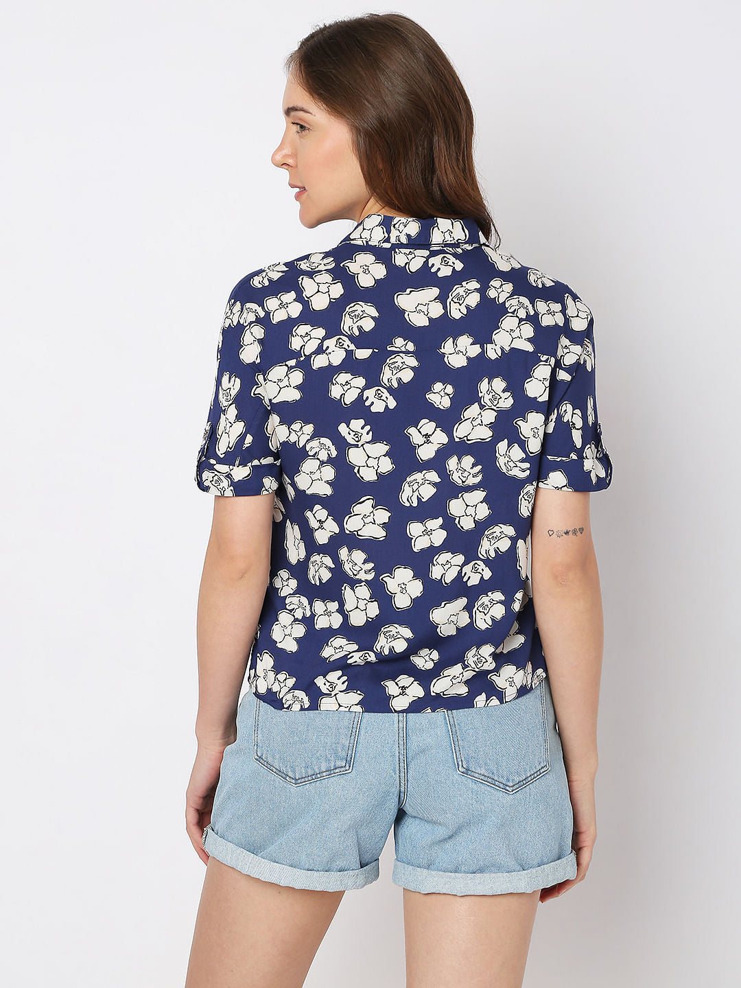 Blue Floral Shirt