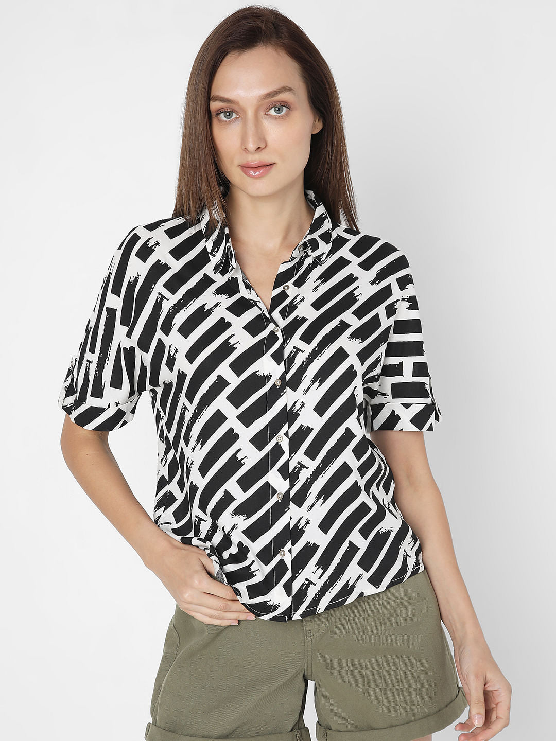 White Monochrome Shirt