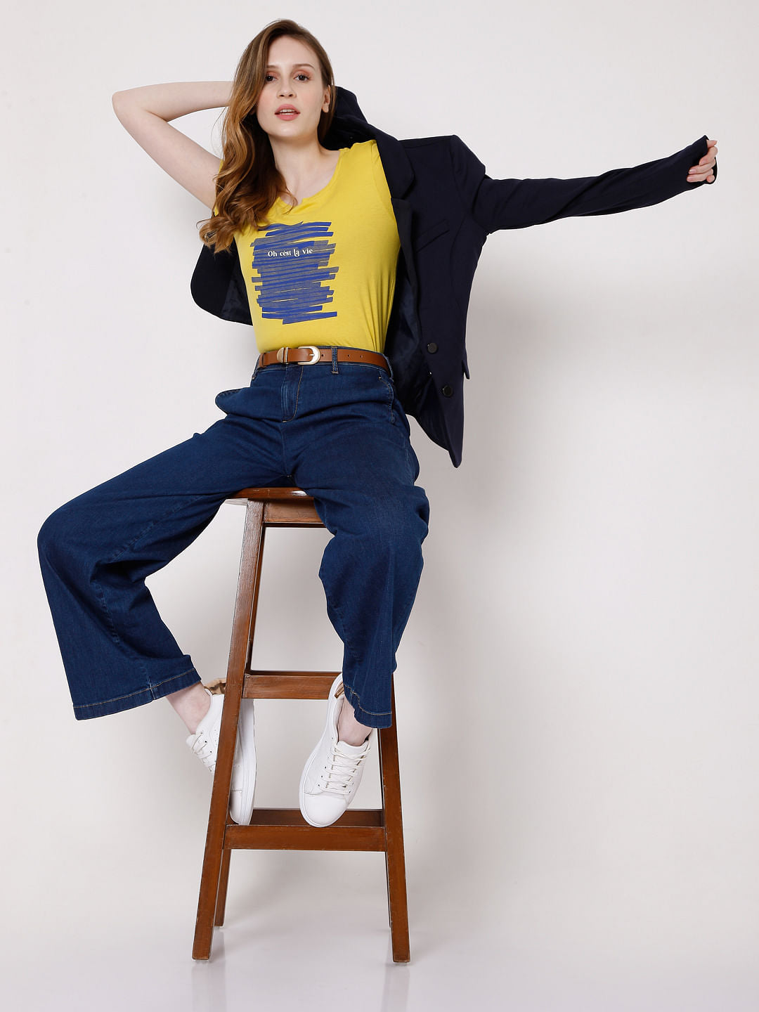 Yellow Graphic Print T-Shirt