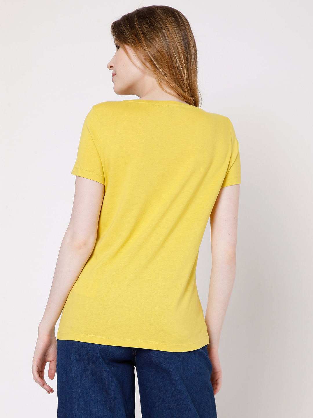 Yellow Graphic Print T-Shirt