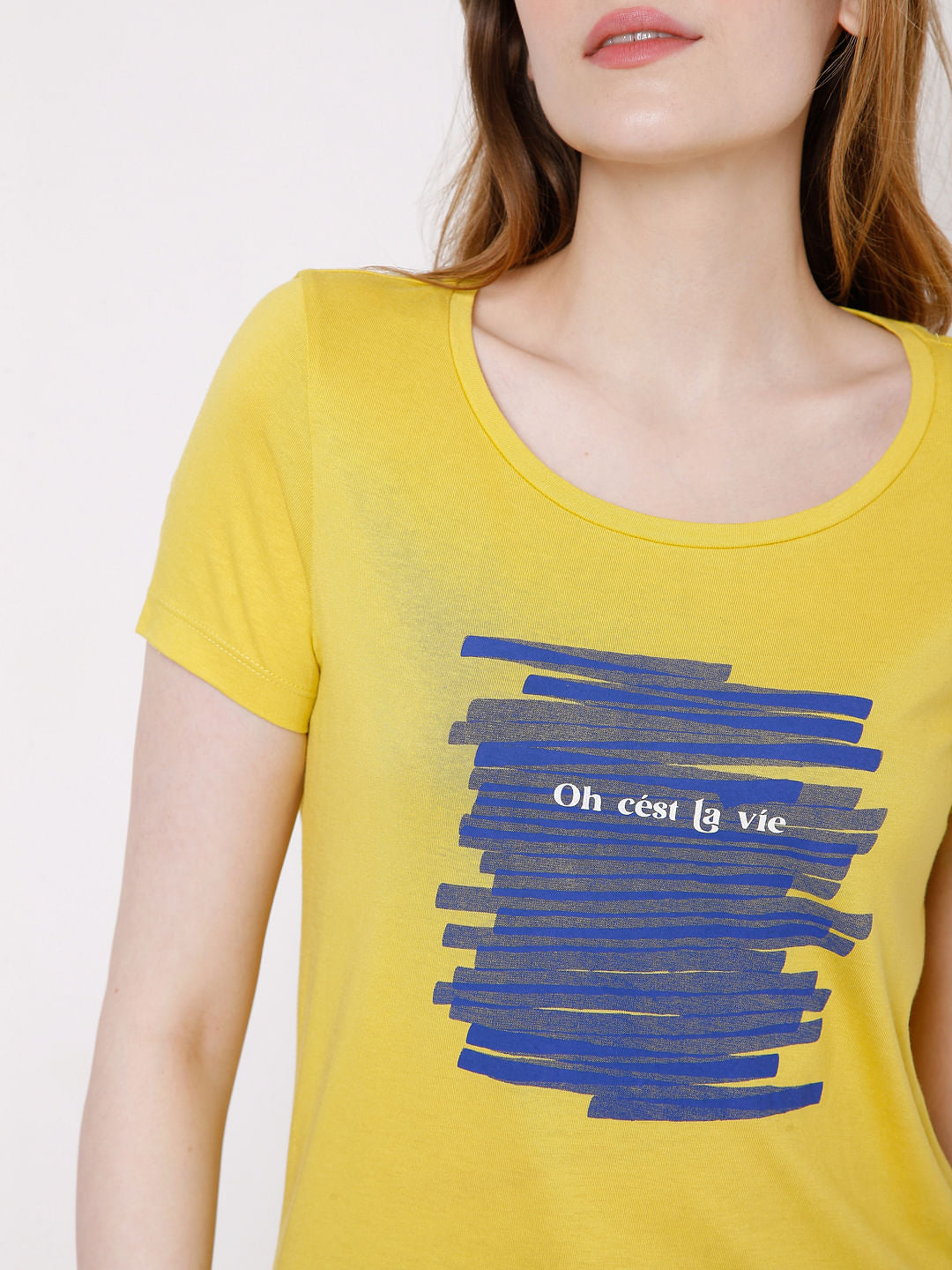 Yellow Graphic Print T-Shirt