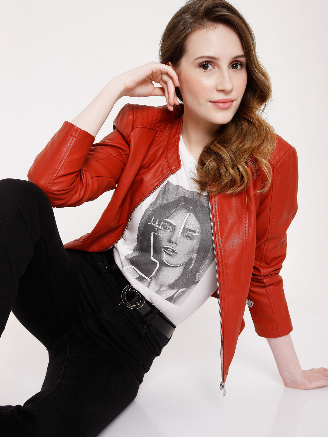 White Graphic Print T-Shirt