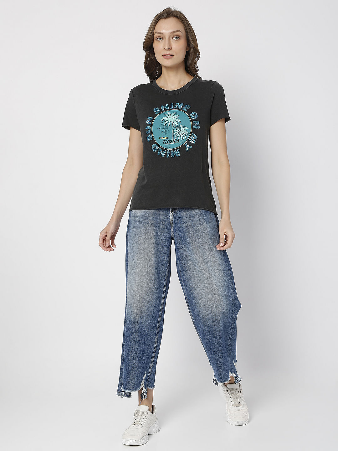 Black Acid Washed T-Shirt