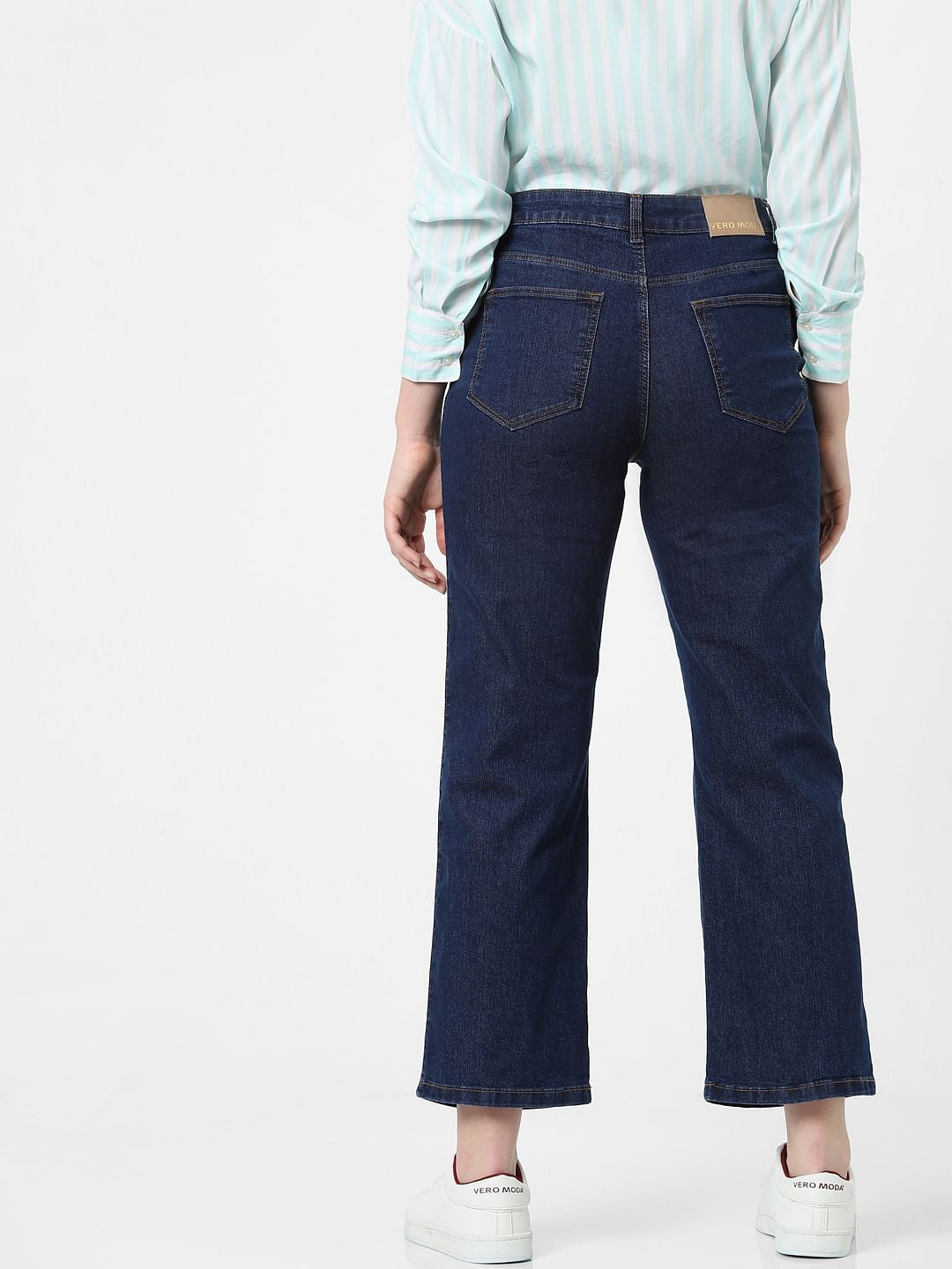 Blue High Rise Zoey Wide-Leg Jeans