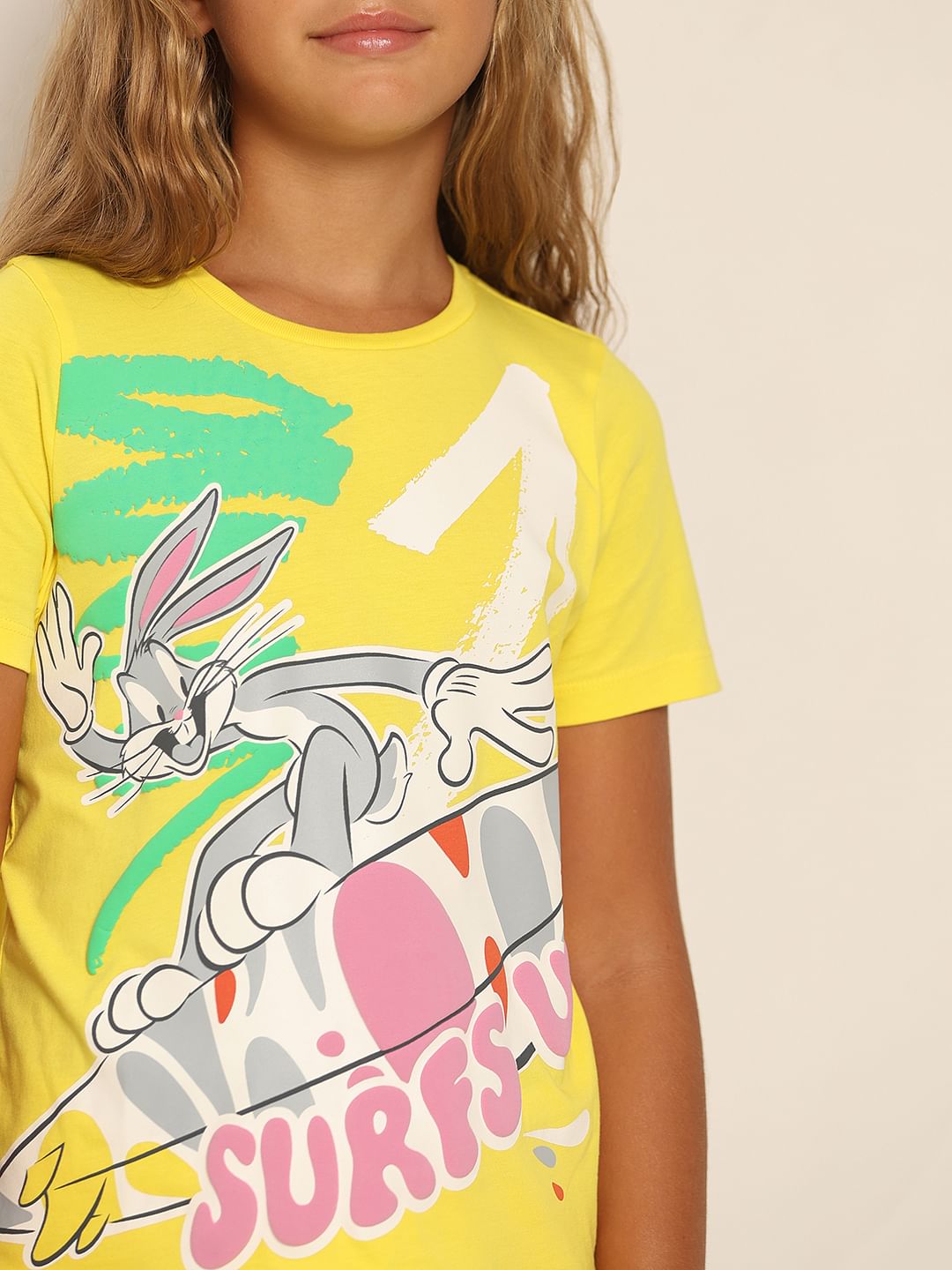 Looney Tunes Yellow Bugs Bunny T-Shirt