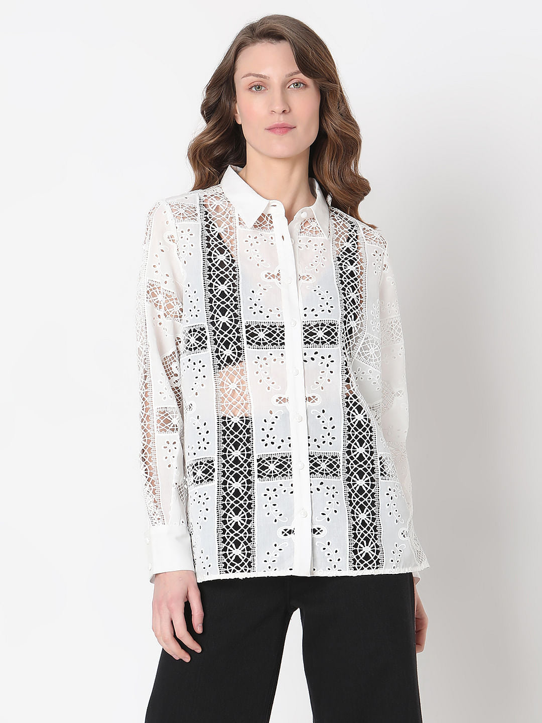 White Lace Shirt