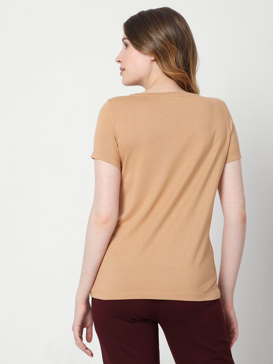 Brown Graphic Print T-Shirt