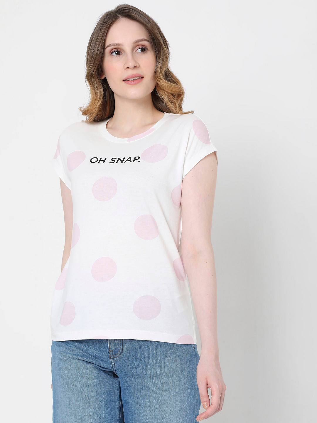 White Dotted T-Shirt