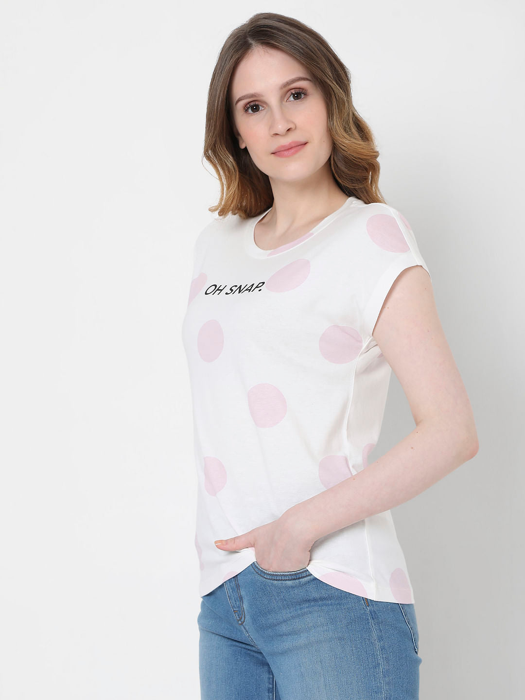 White Dotted T-Shirt