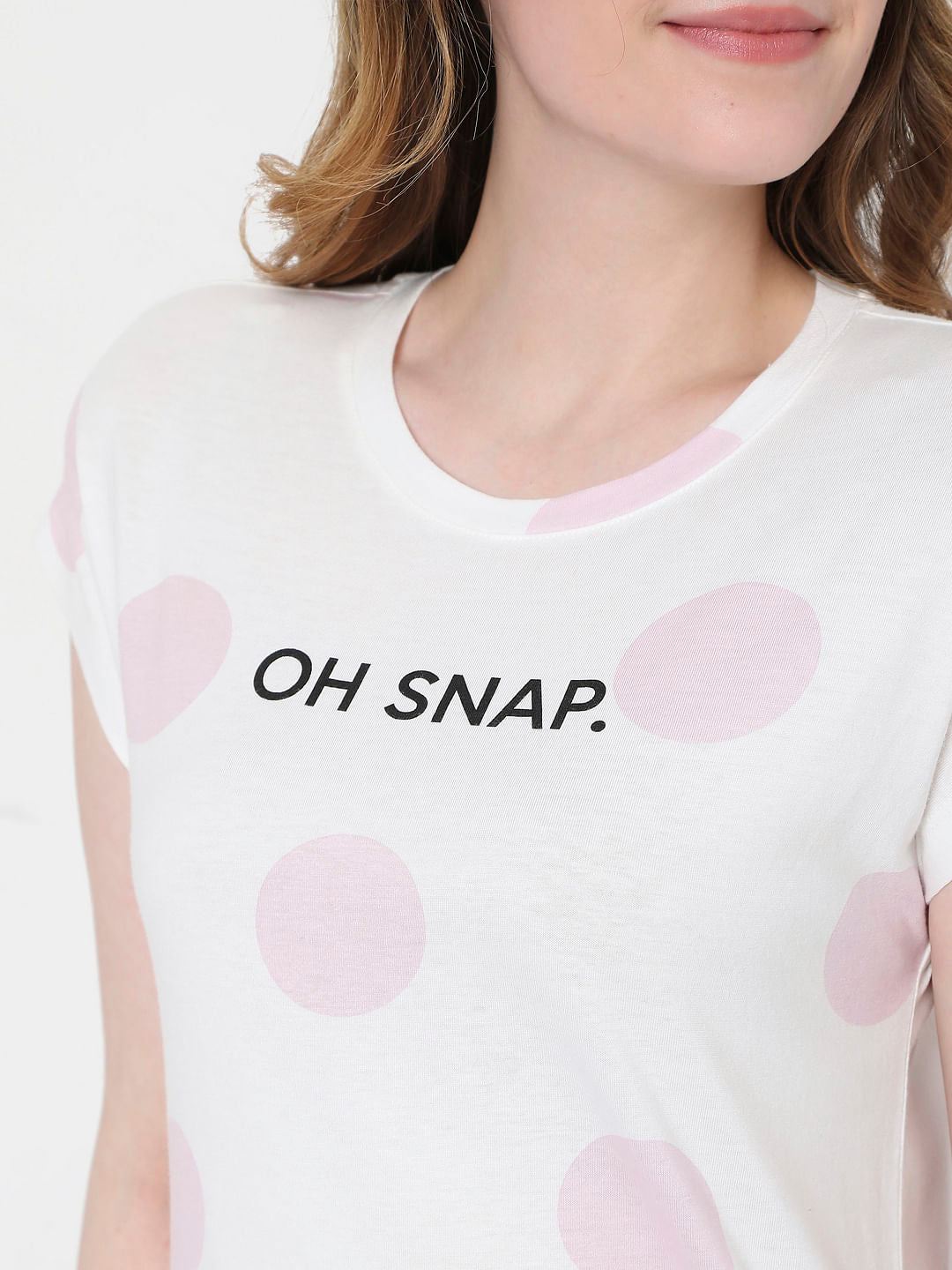 White Dotted T-Shirt