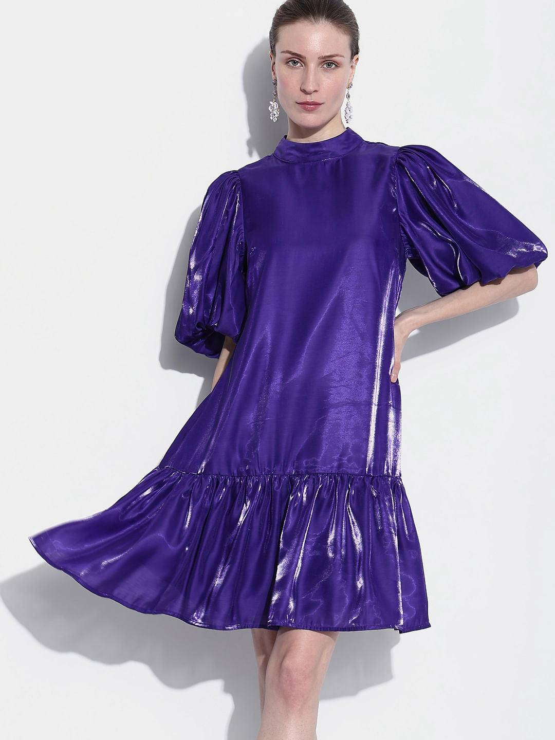 Deep Purple Shift Dress