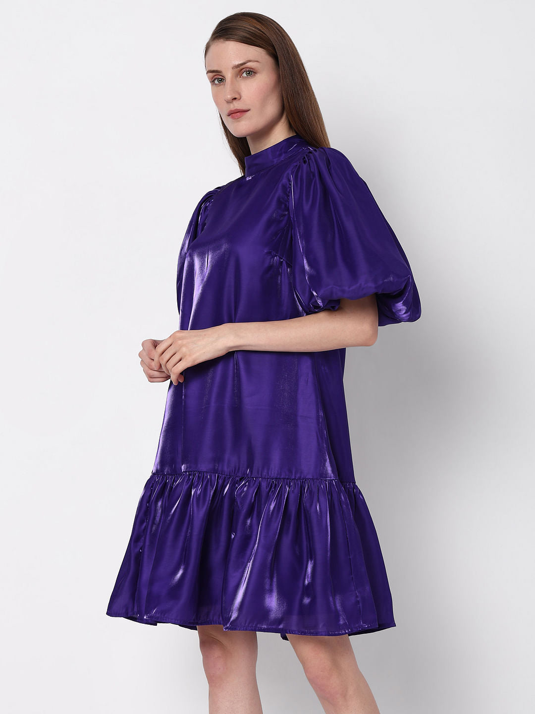 Deep Purple Shift Dress