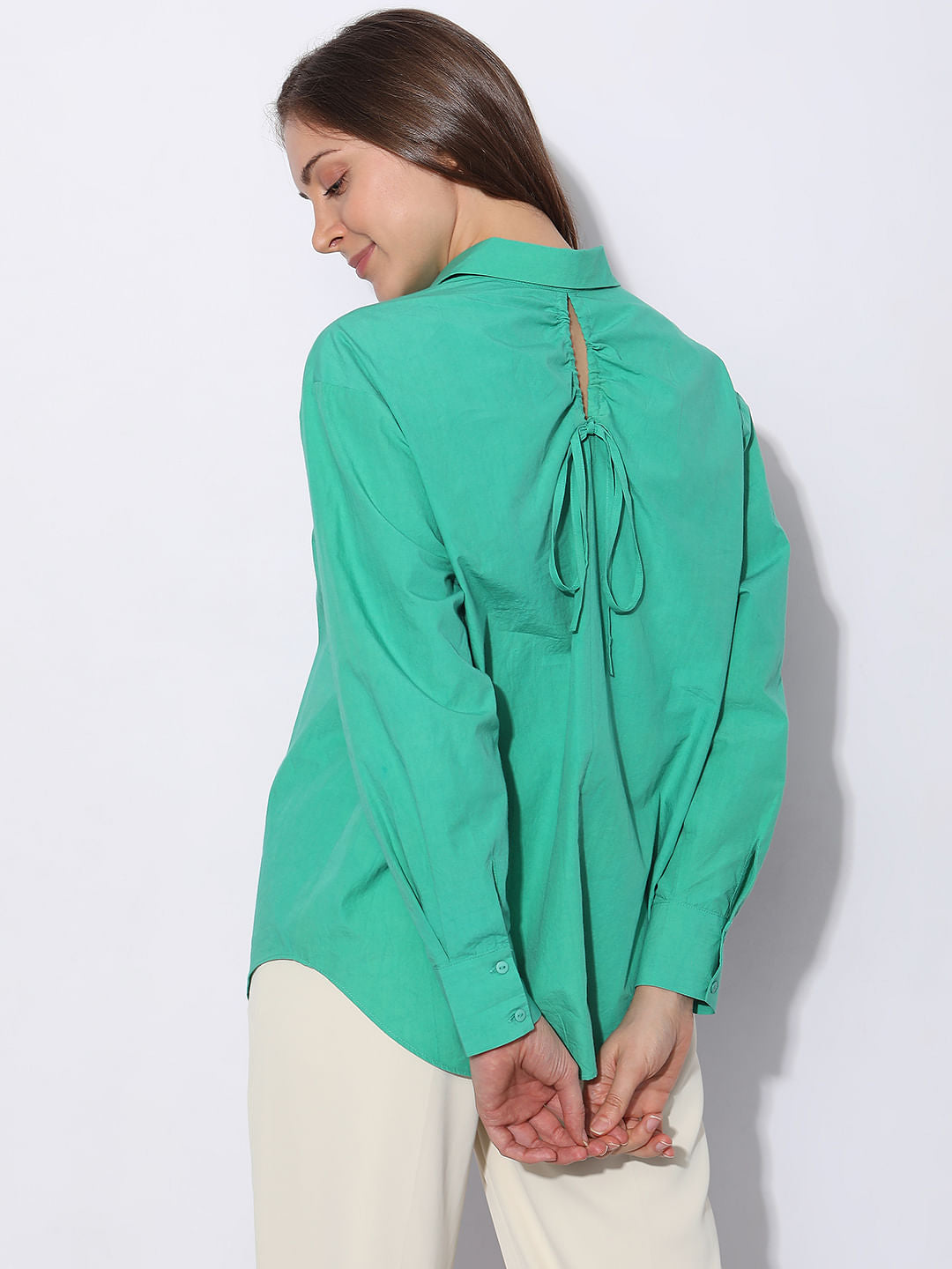 Green Cotton Shirt