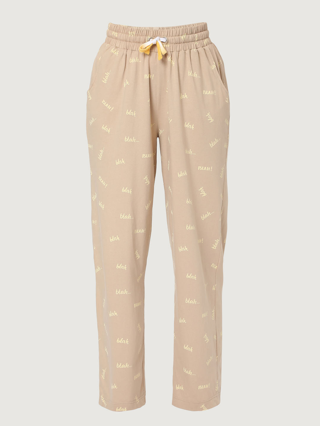 Beige & Yellow Pyjama Set