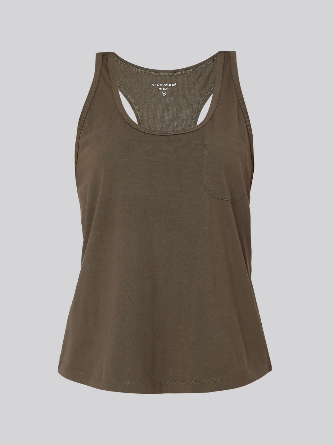 Brown & Yellow Tank Top & Shorts Set