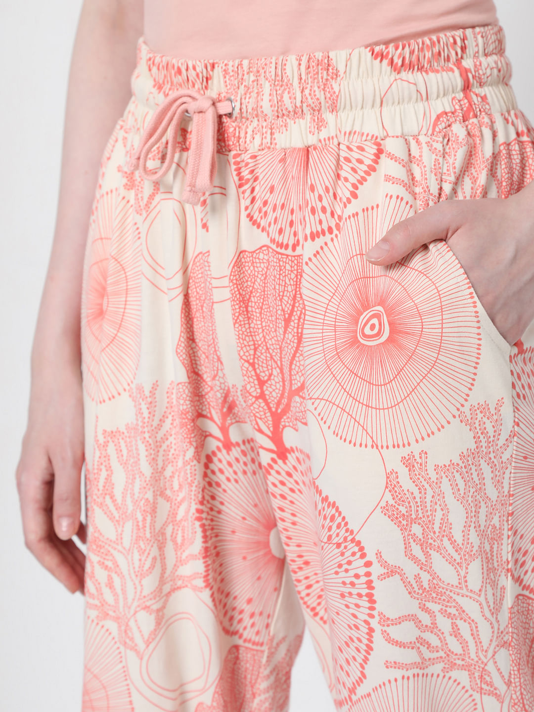 Pink Printed Pyjama Sets