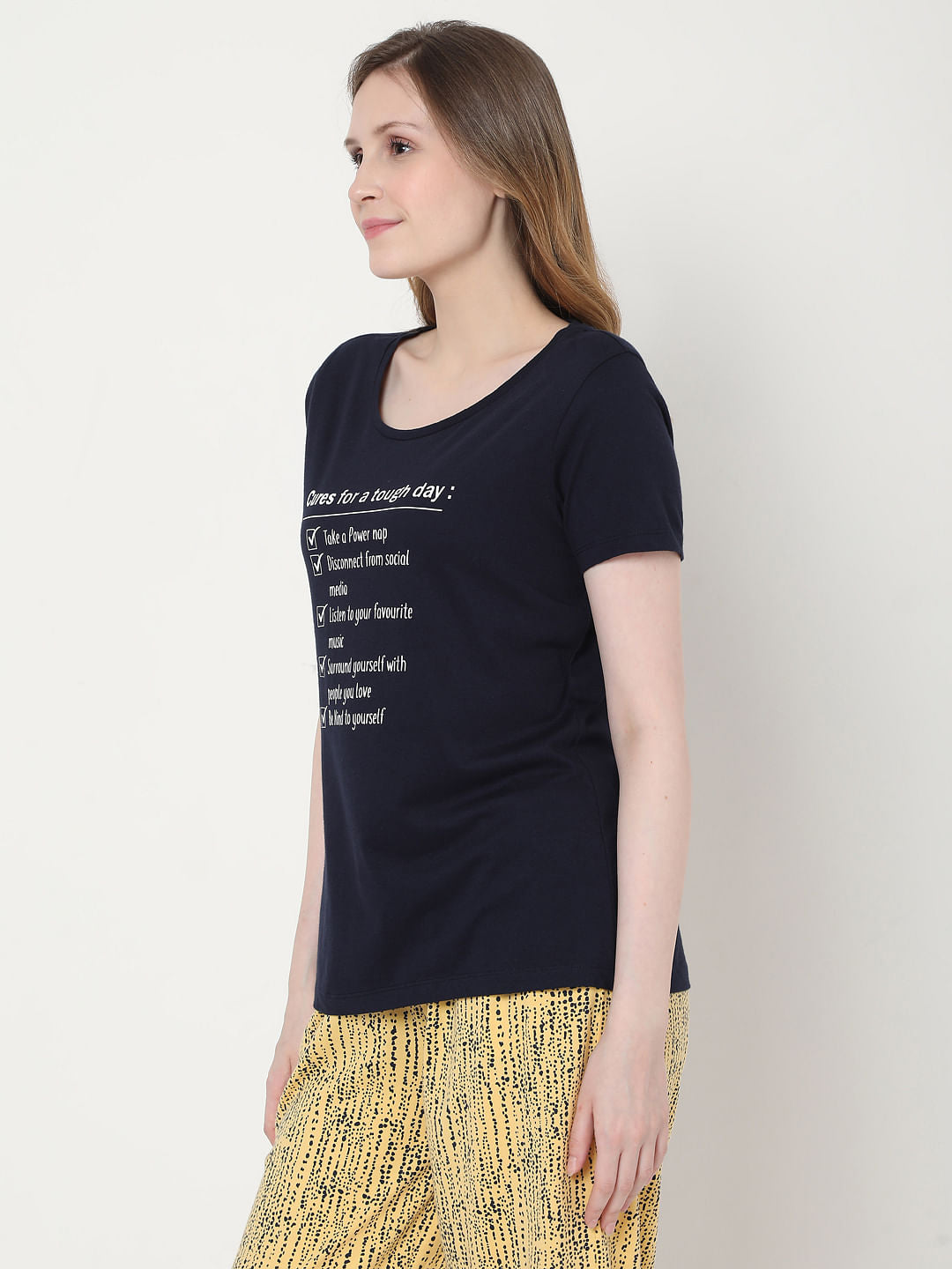 Black & Yellow Checklist Pyjama Set