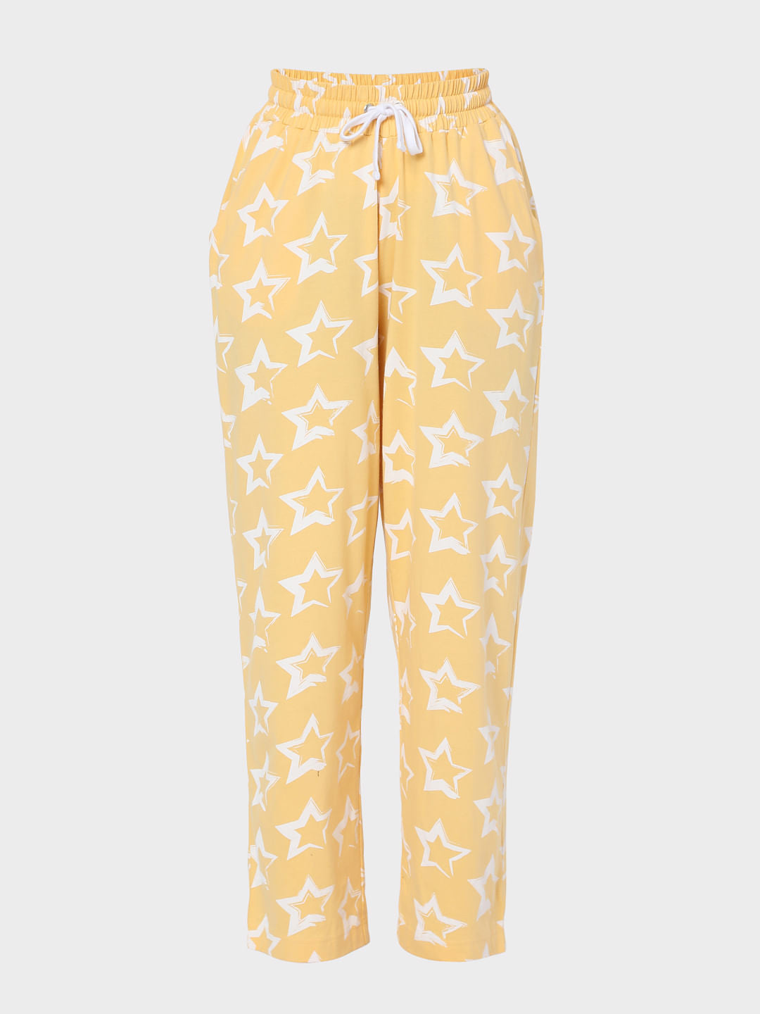 Yellow Star Print Pyjama Set