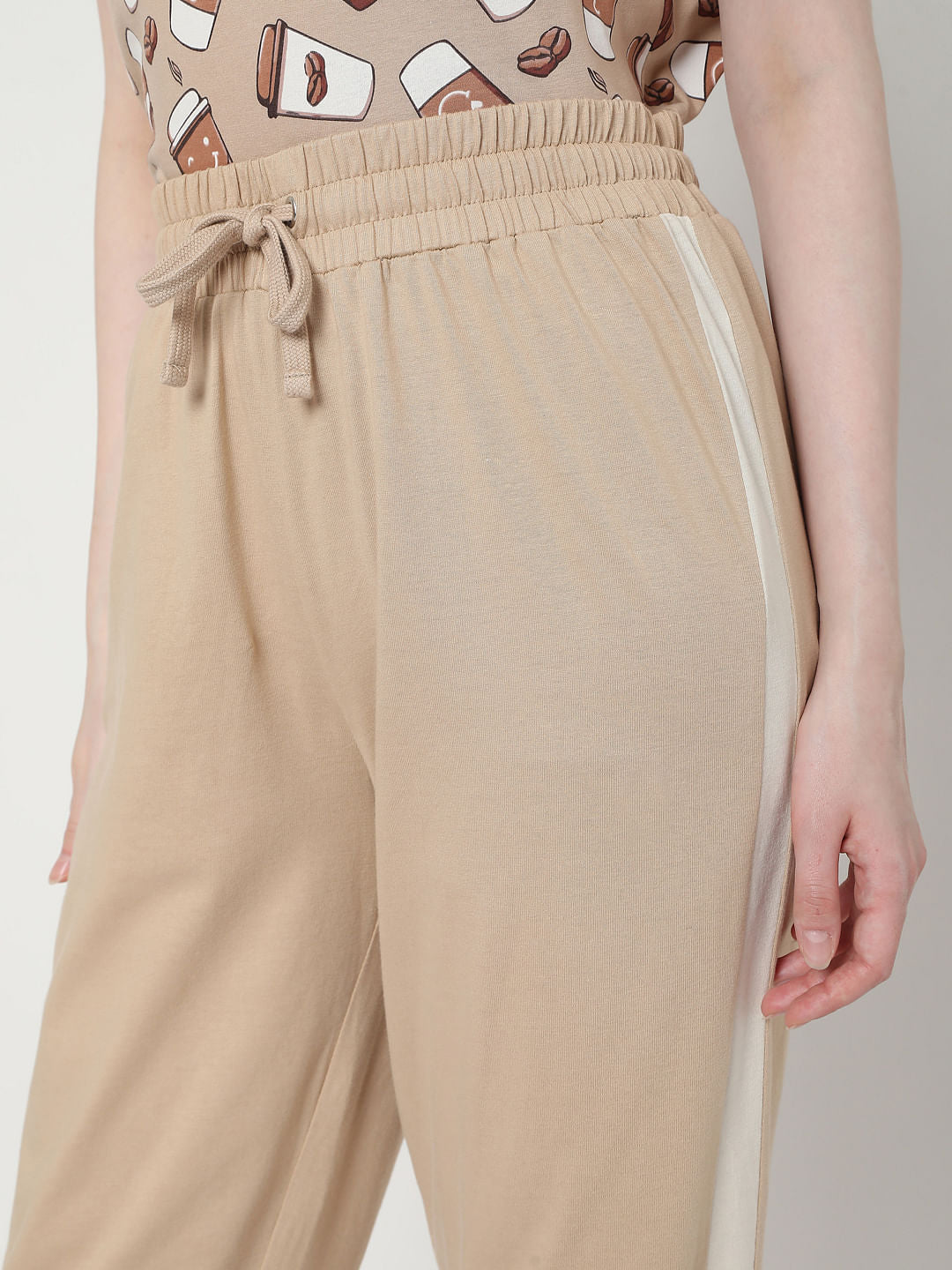 Brown Coffee Cup T-Shirt & Joggers Set