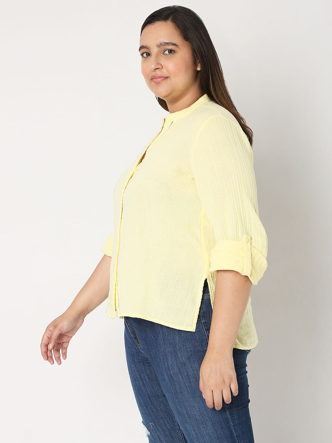 Curve Yellow Organic Cotton Top