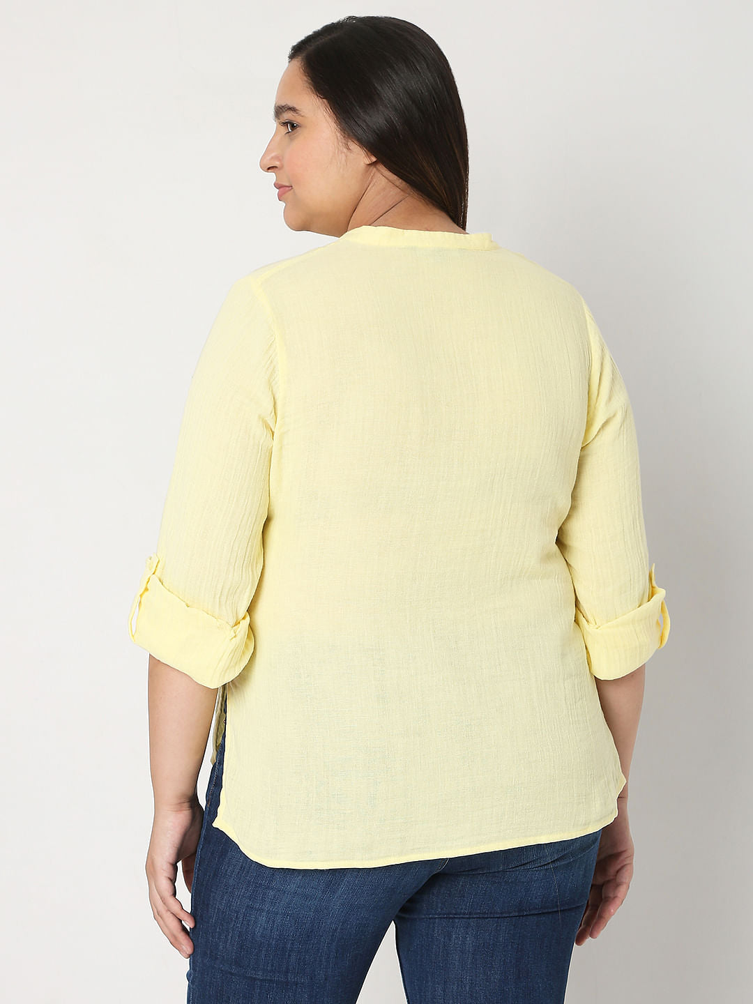 Curve Yellow Organic Cotton Top