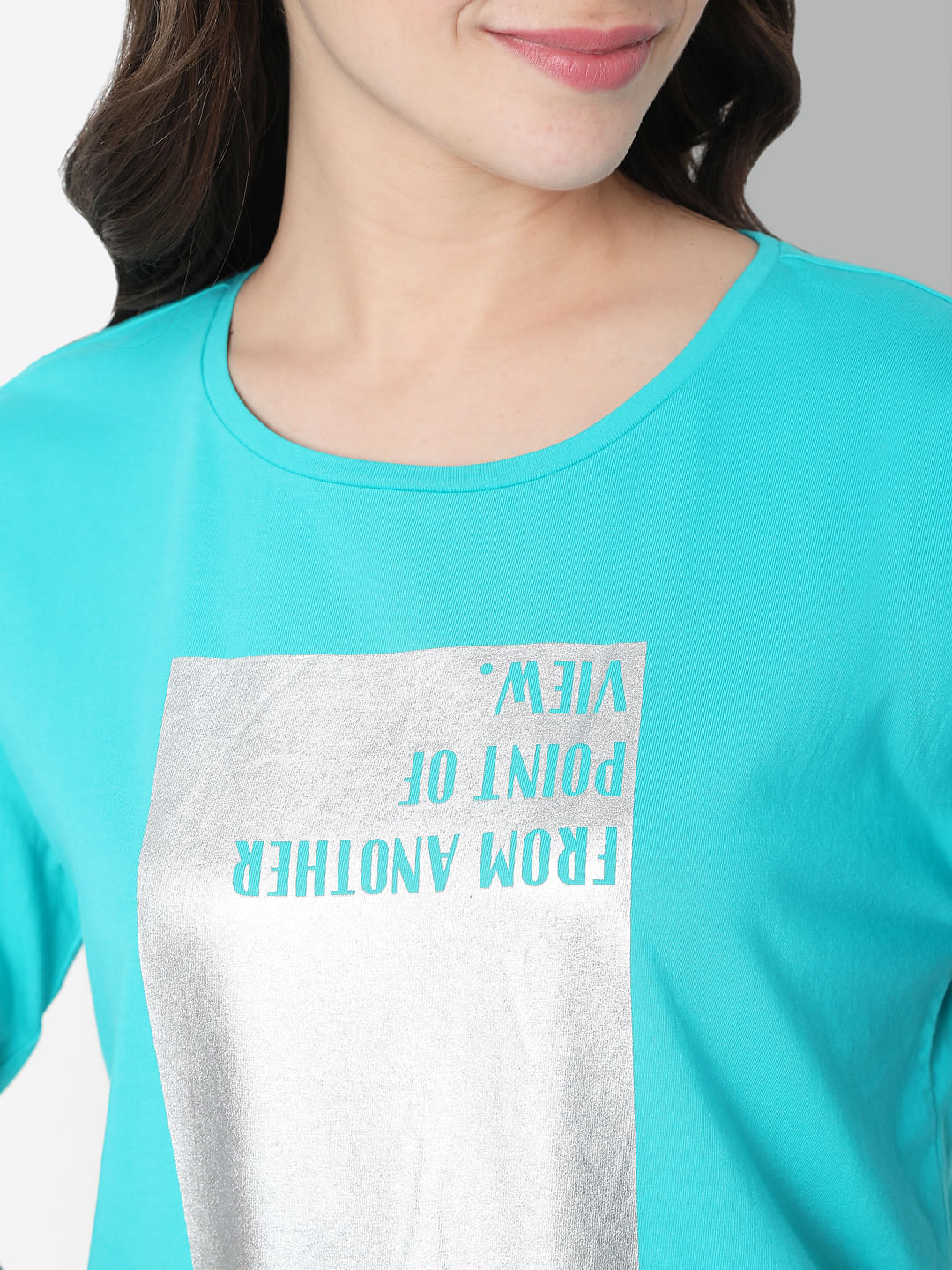 Blue Graphic Print T-Shirt