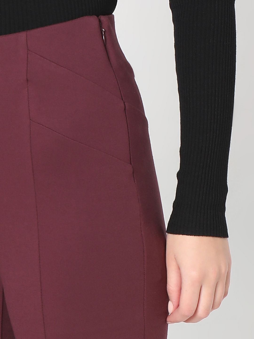 Wine High Rise Jeggings