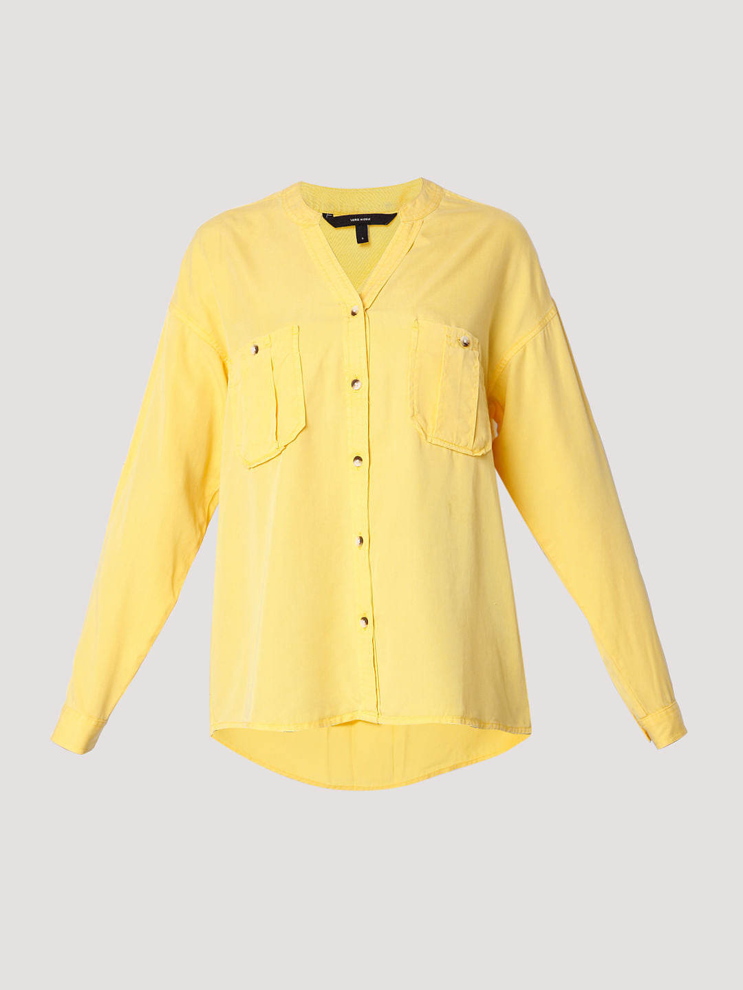 Yellow Solid Shirt