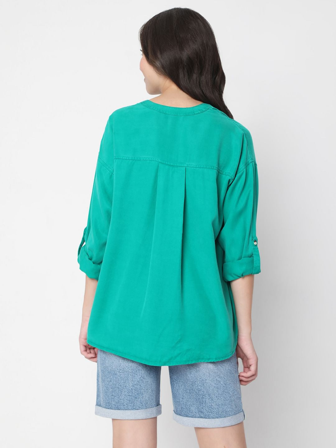 Green Tencel Shirt