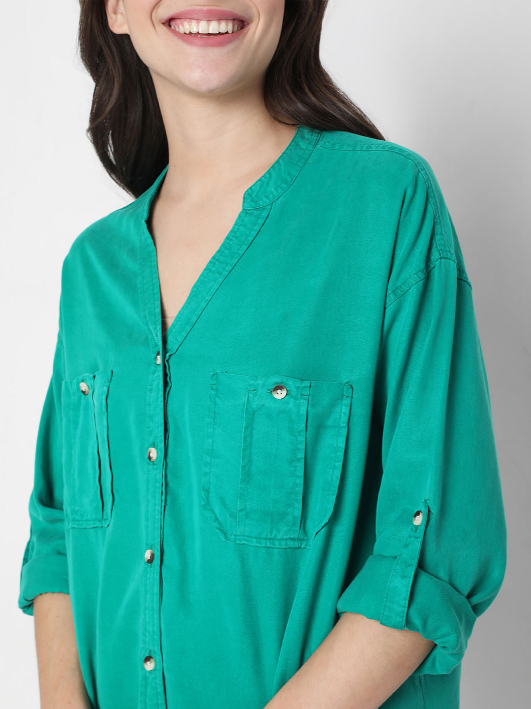 Green Tencel Shirt