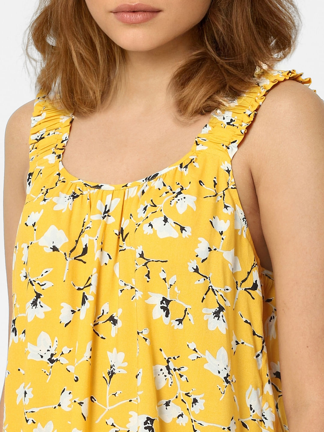 Yellow Floral Top