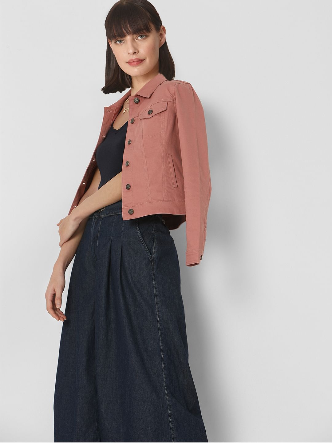 Pink Denim Jacket