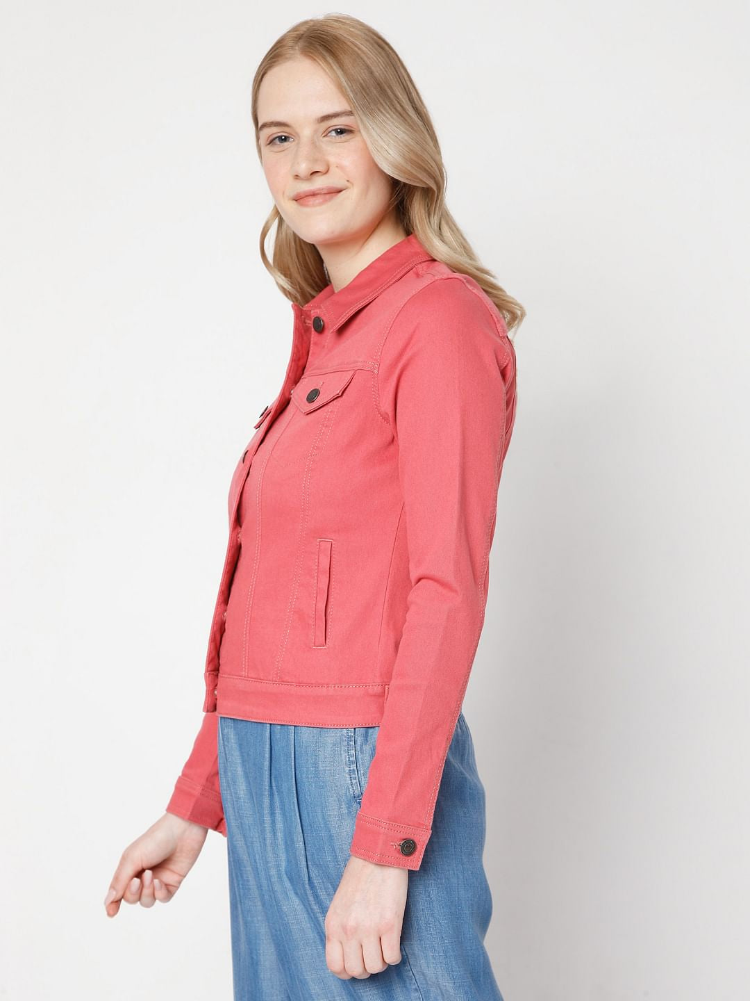 Coral Twill Jacket
