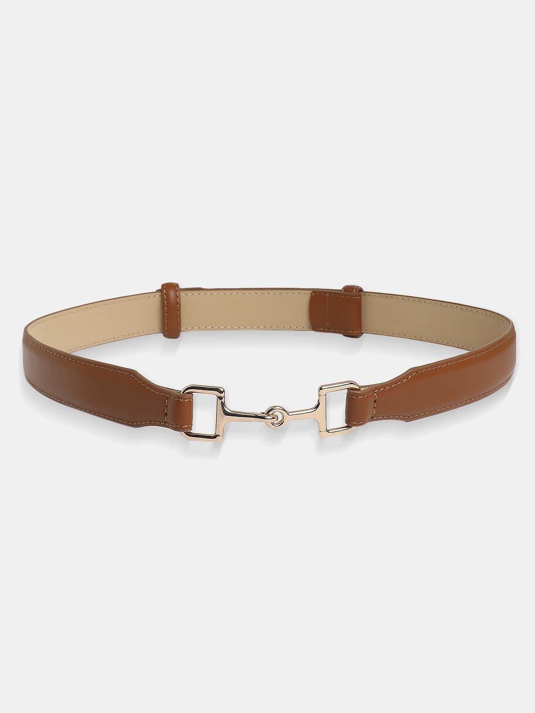 Brown Pu Waist Belt