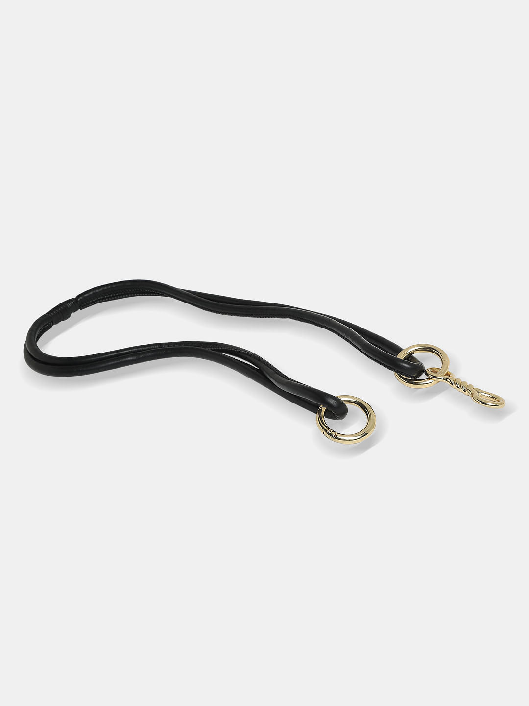Black Twisted Cord Dress Belt