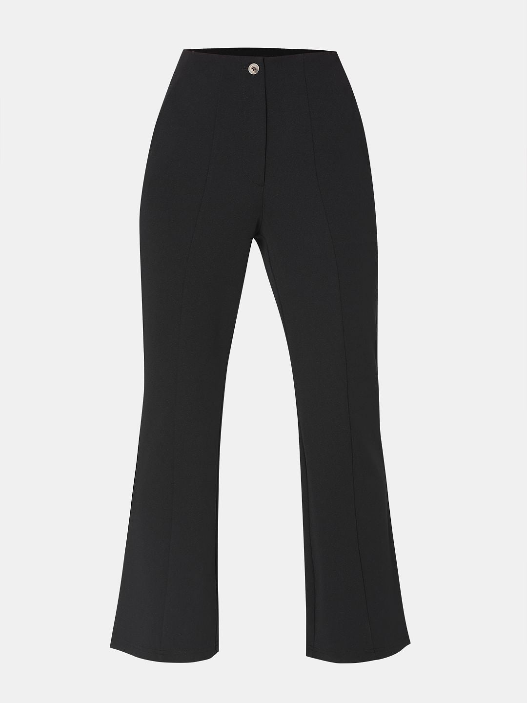 Black High Rise Flared Pants