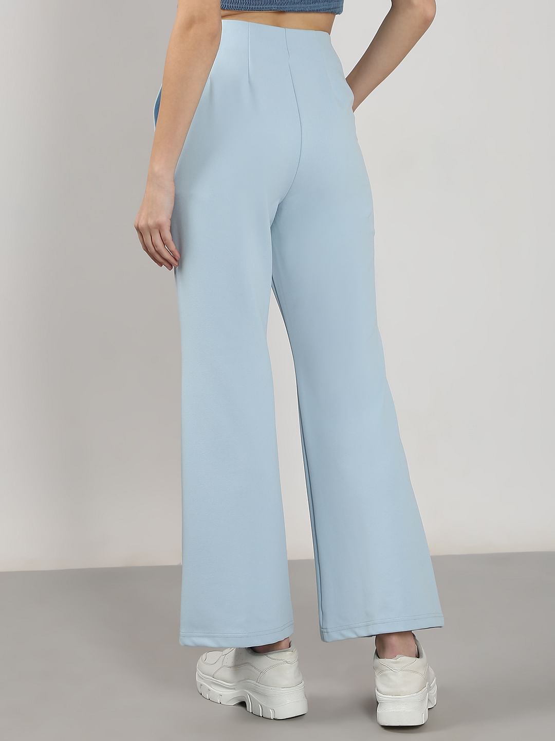 Light Blue Flared Pants
