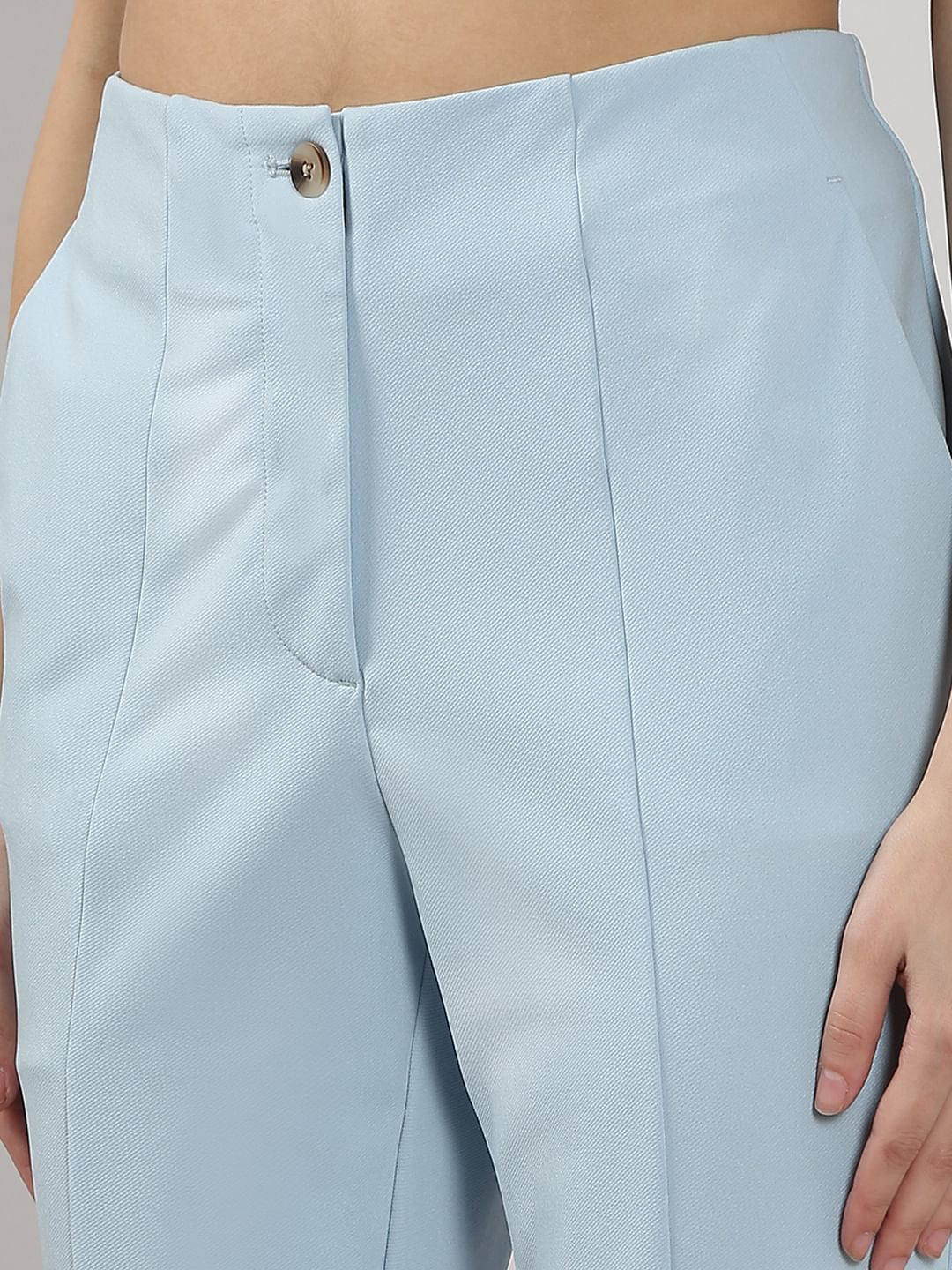 Light Blue Flared Pants